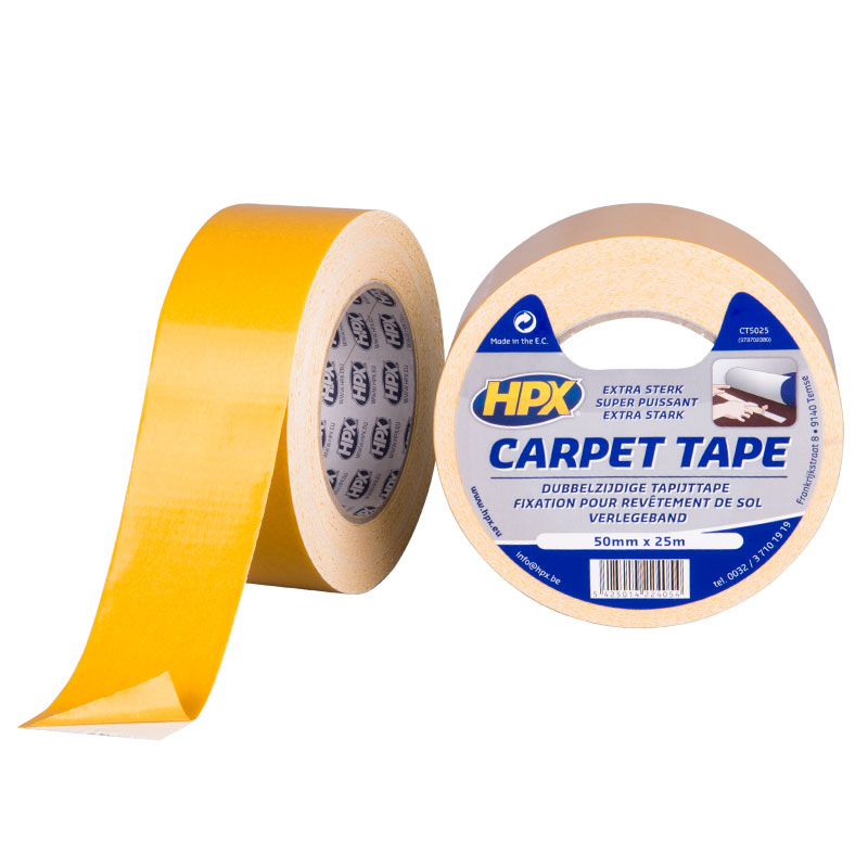 Dubbelzijdige kleefband 50mm x 25m HPX Carpet Tape