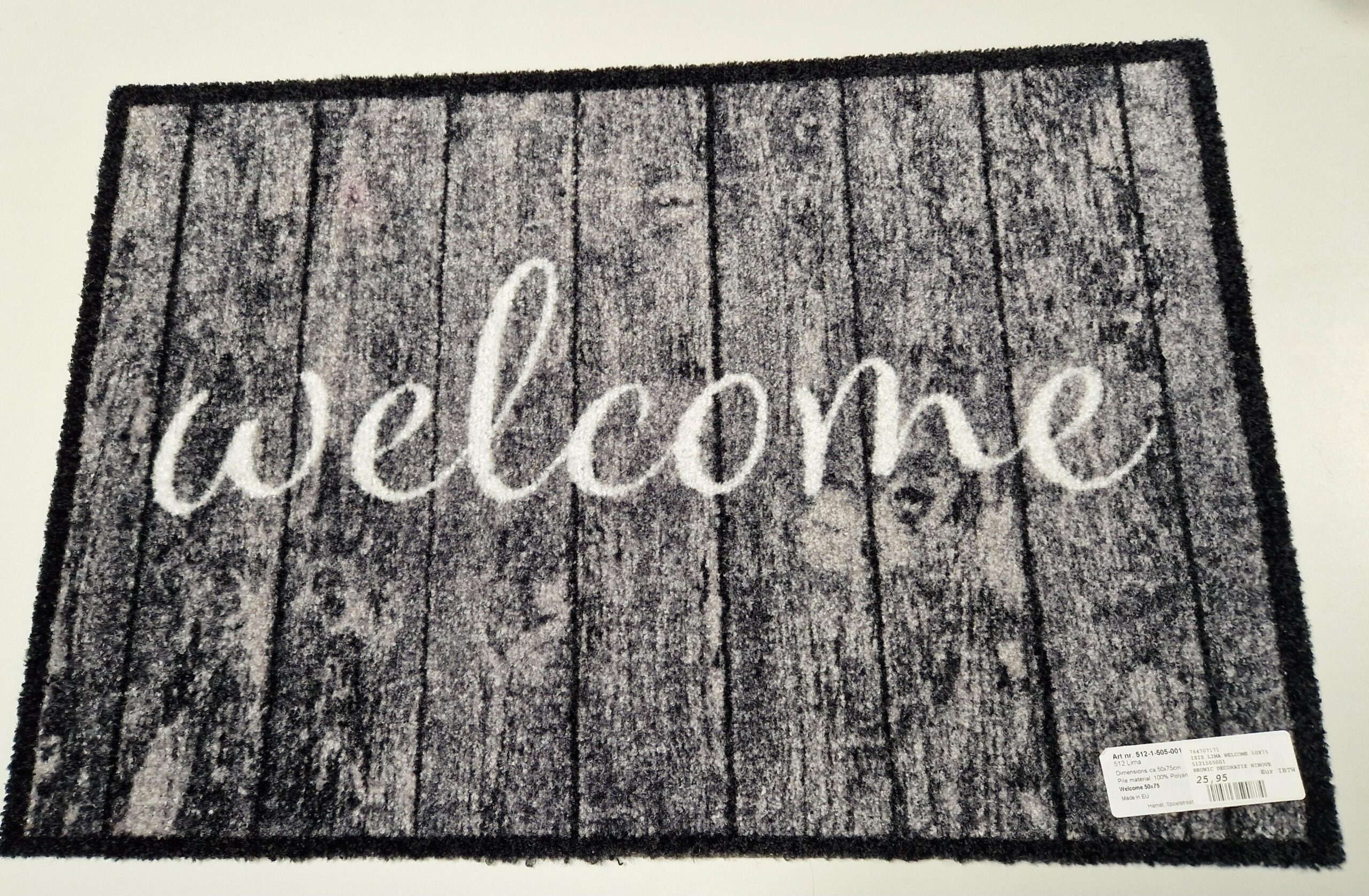 Voetmat Curly Print Welcome Home 40cm x 60cm 764707163